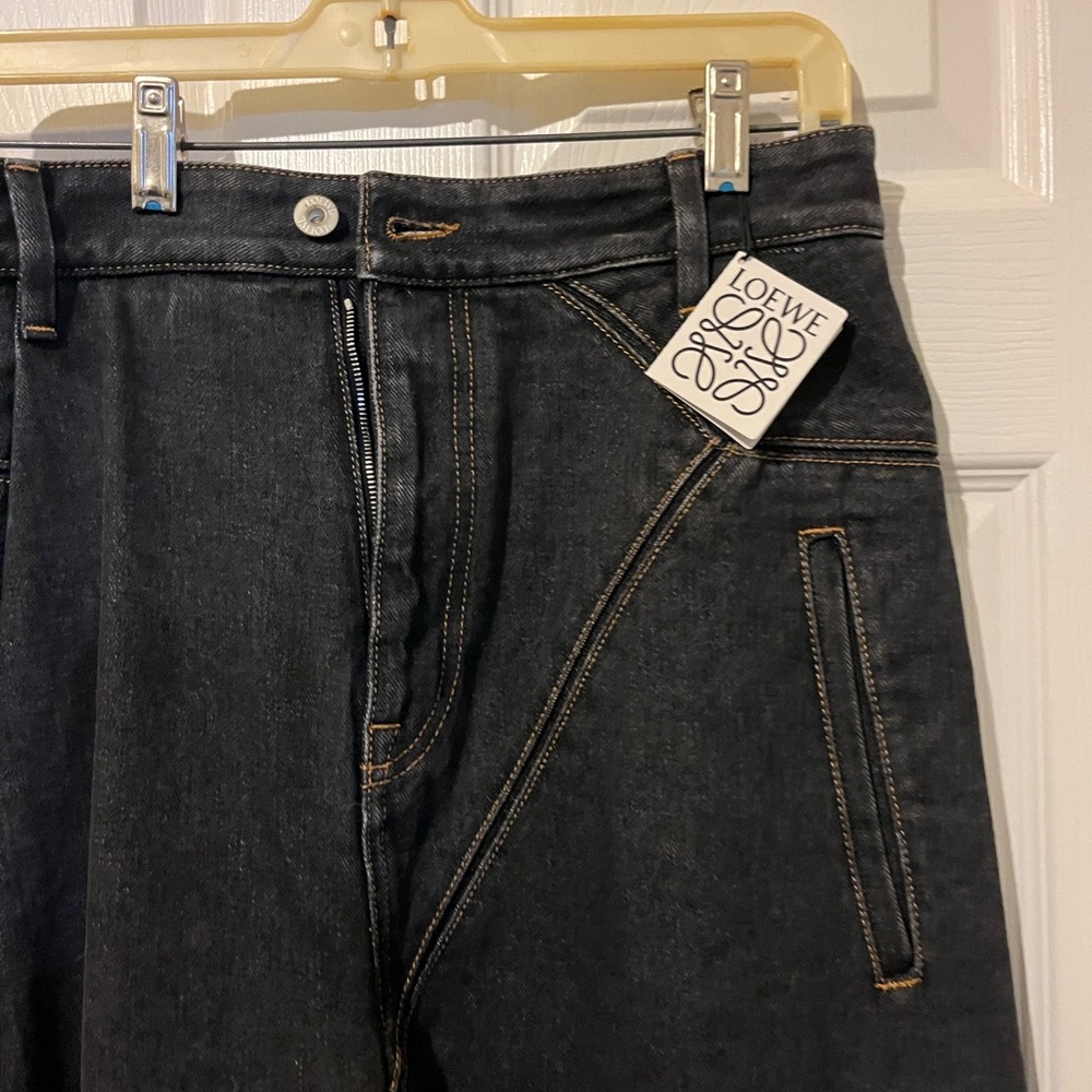 Loewe Men's Dark Denim Relaxed Jeans